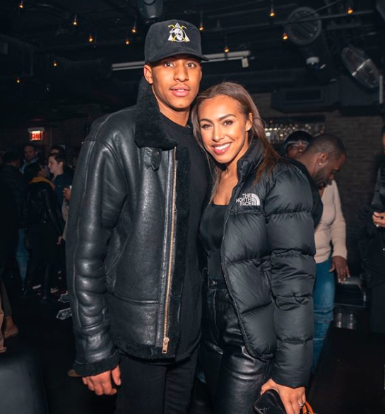 Jalin Thomas with his beautiful girlfriend, enjoying a happy relationship life.